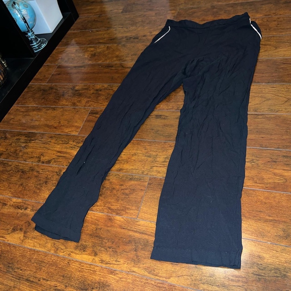 Black pajama bottoms